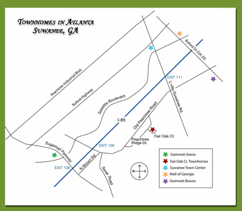 Small Fair Oak Court Map